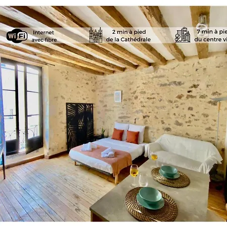 Le Cosy-chic, 2 Min A Pied Cathedrale , Jacobins Apartment